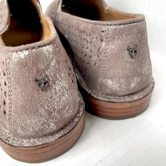 Trask Ali Perf Italian Metallic Suede Loafers NIB - Picture 6 of 14